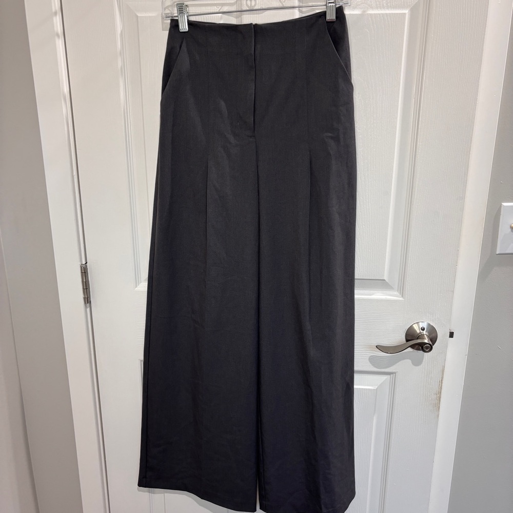 Oak & Fort SUPER HIGH-RISE WIDE LEG SUITING PANT - Picture 5 of 8